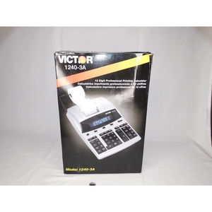 Victor 1240-3A Printing Calculator Black/Red Print